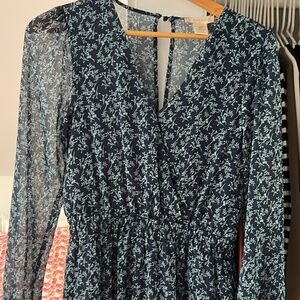 Altar’d State Blue floral Romper